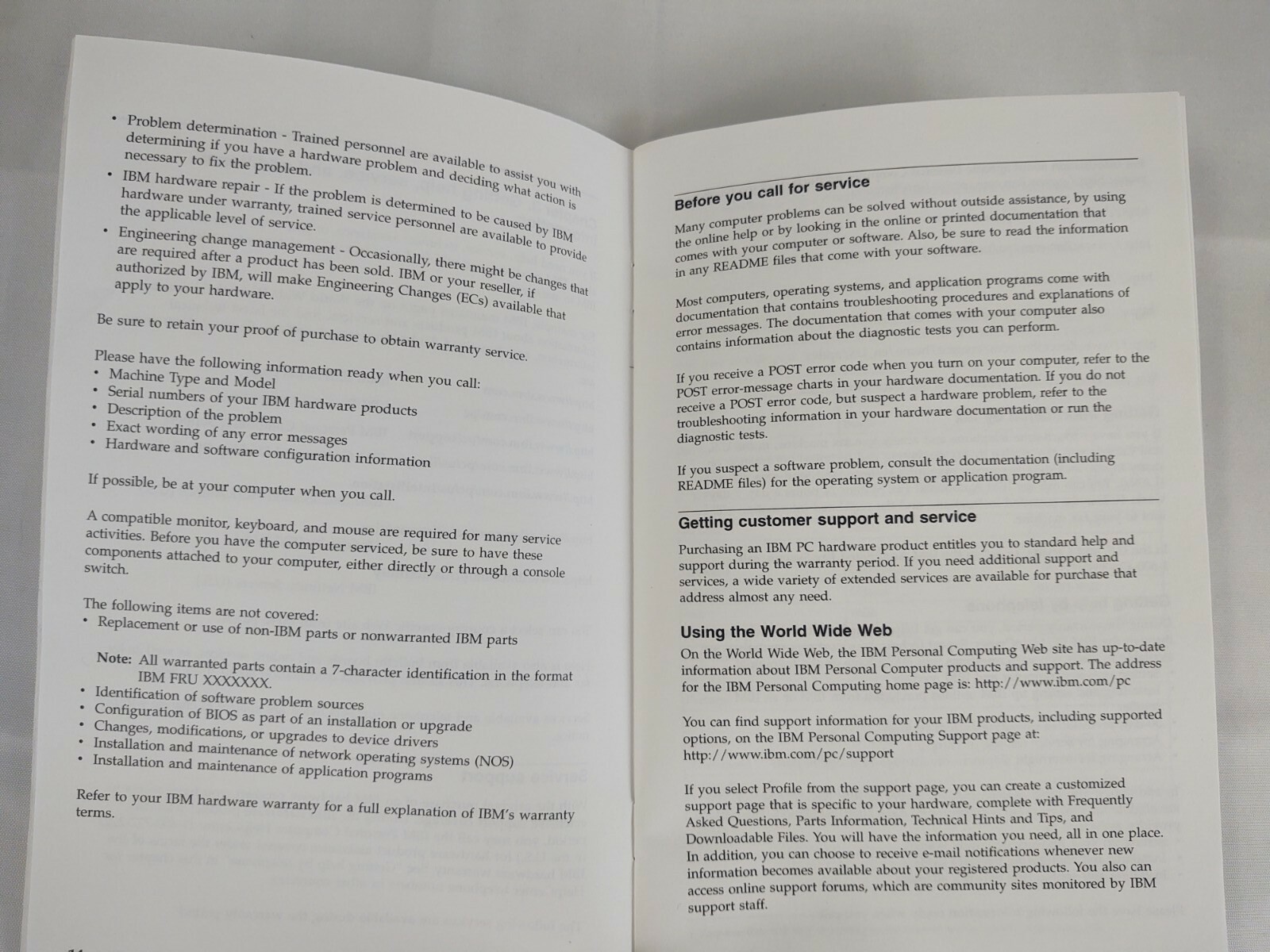 Vintage IBM Quick Reference Manual Booklet Book Part Number: 19K6728 Computer