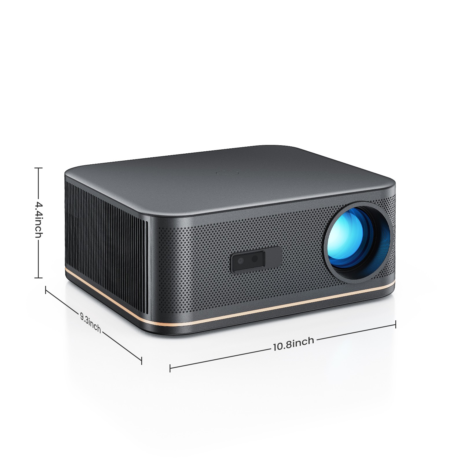 HAPPRUN 2000 ANSI 4K Decoding Projector Bundle WiFi Bluetooth Indoor/Outdoor