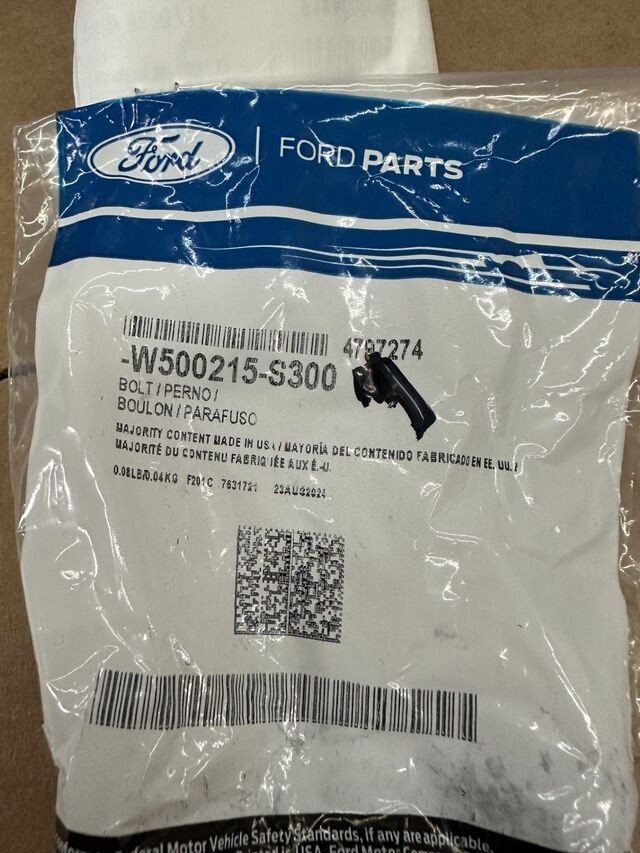 Genuine Ford Pump Bolt W500215-S300