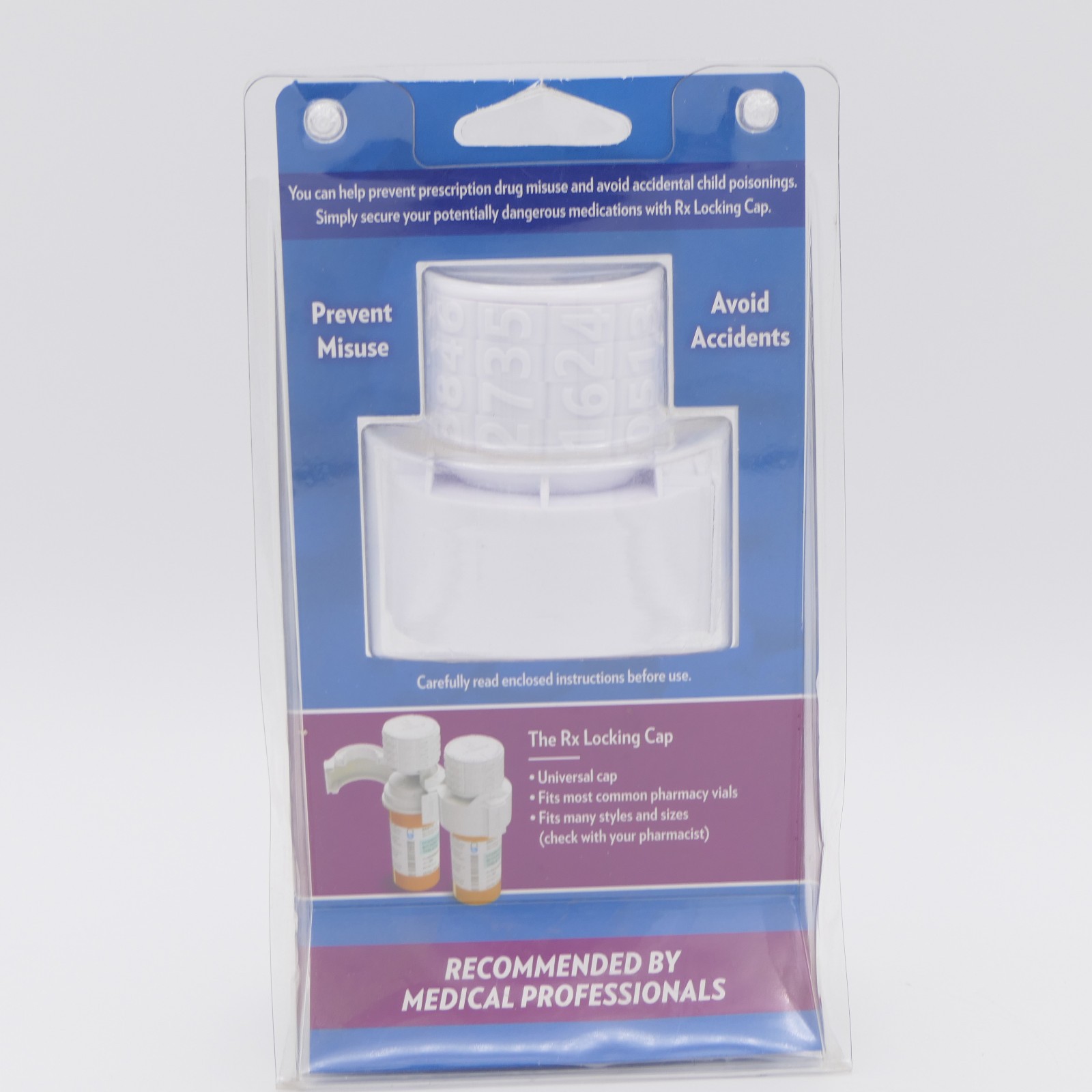 Gatekeeper RX Locking Cap for Prescription Medication Bottles Combination Lock