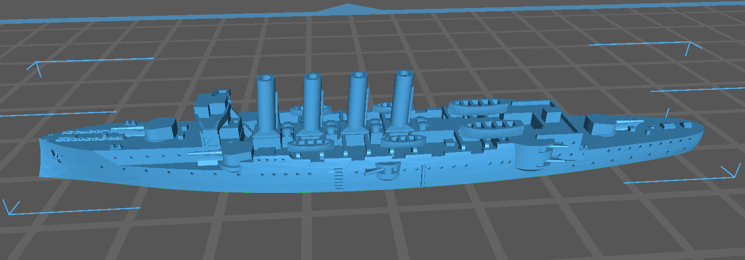 Devonshire - UK Royal Navy - Pre Dreadnought Era - Wargaming - Axis and Allies -