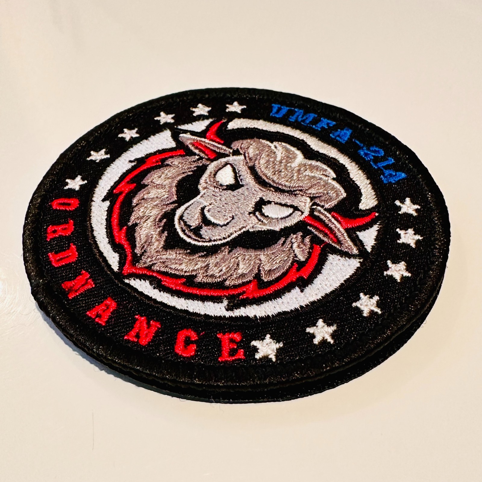VMFA-214 "Black Sheep" Ordnance 2026 F-35B Lightning II Patch w/ Hook&Loop