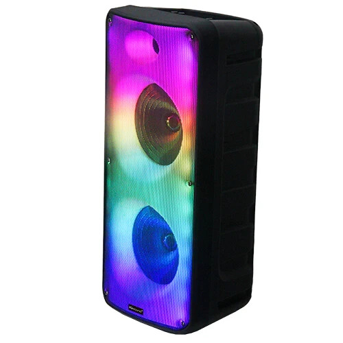 Supersonic Fire Box 2 x 8 TWS Bluetooth Speaker / Light Show /Microphone NEW