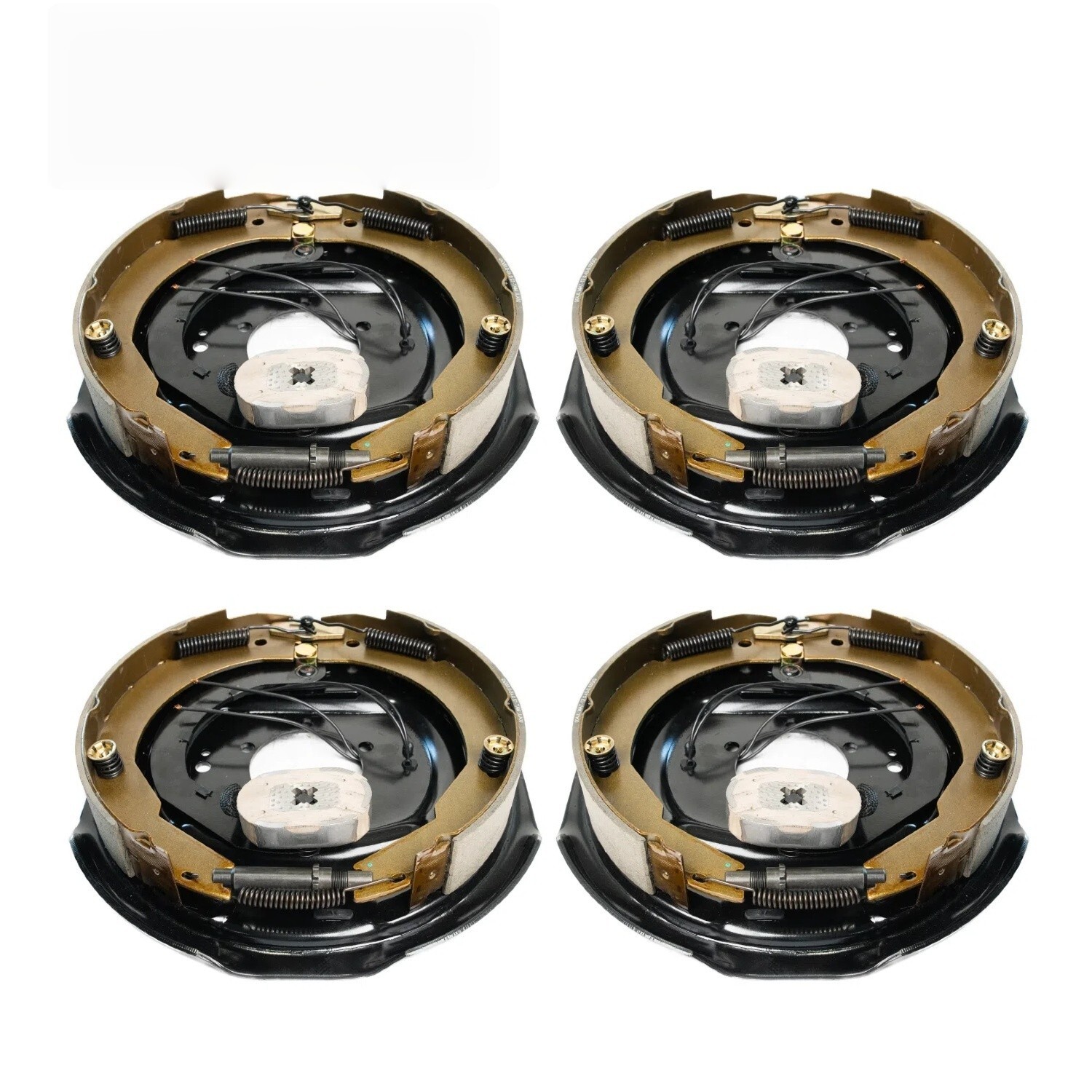 12"x2" Electric Trailer Brakes, 4pcs (2L+2R), Fits 7K Axles, 5-Bolt Mount