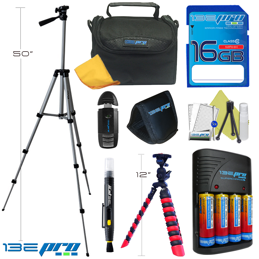 I3ePro Accessory Kit for Nikon Rechargeable Digital Cameras! With AA BATTERIES