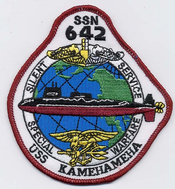 USS Kamehamaha SSN 642 - Special Warfare BC Patch Cat No C5979