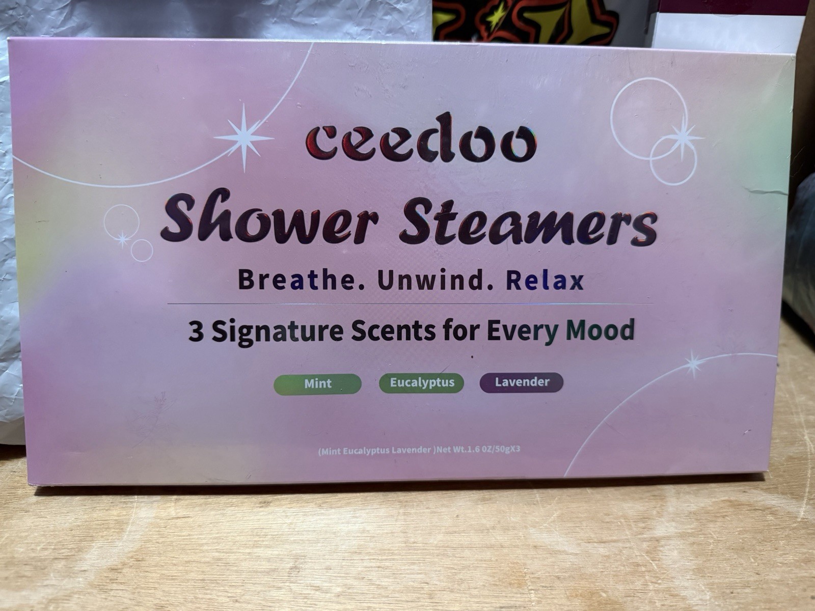Shower Steamers Aromatherapy Valentines Day 1 Pack of 3 Mint Lavender Eucalyptus