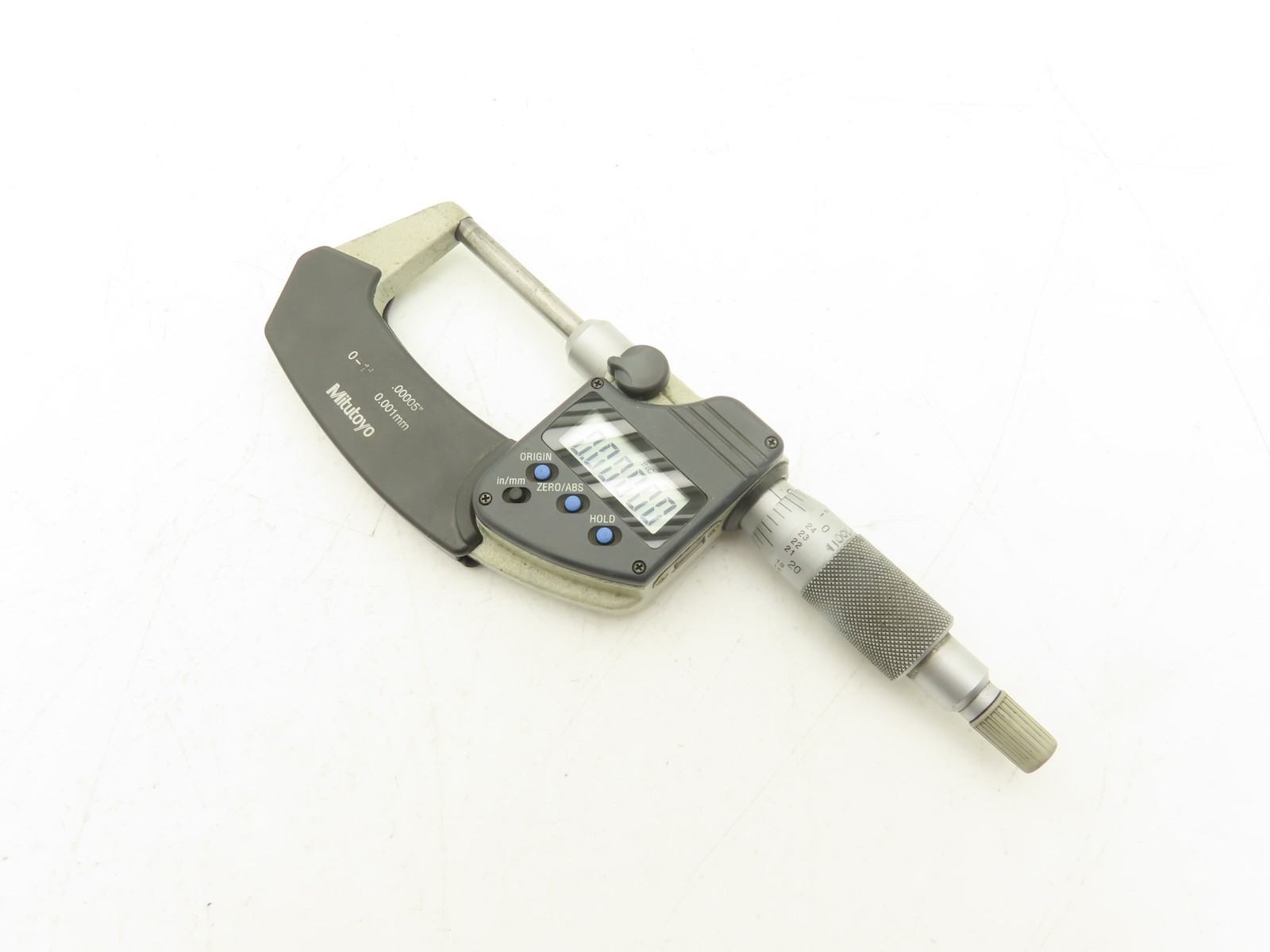 Mitutoyo 406-350 Digimatic Micrometer 0-1" 25mm Range Non-Rotating Spindle
