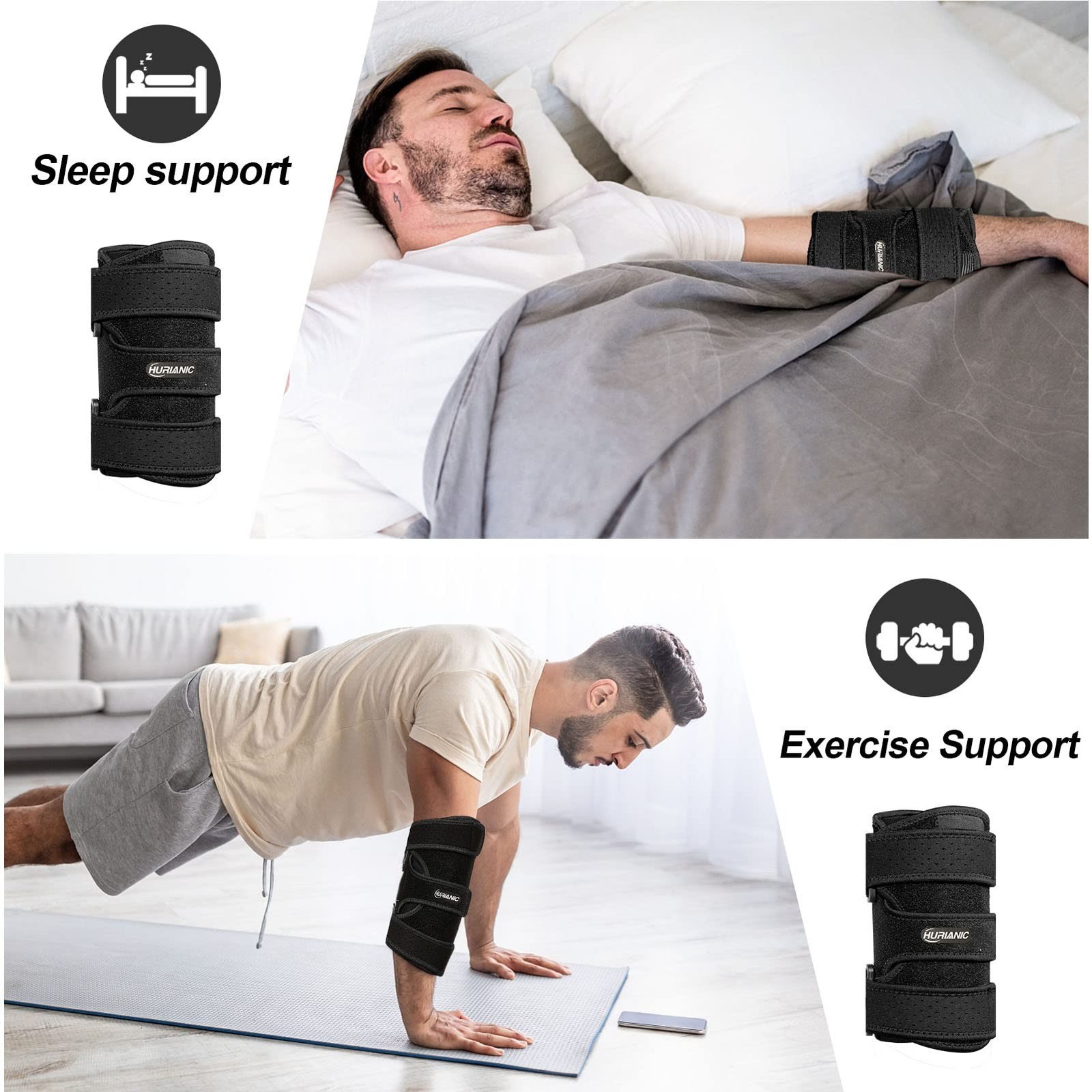 Elbow Brace, Tendonitis and Tennis Elbow pain Relief, Adjustable Stabilizer w...