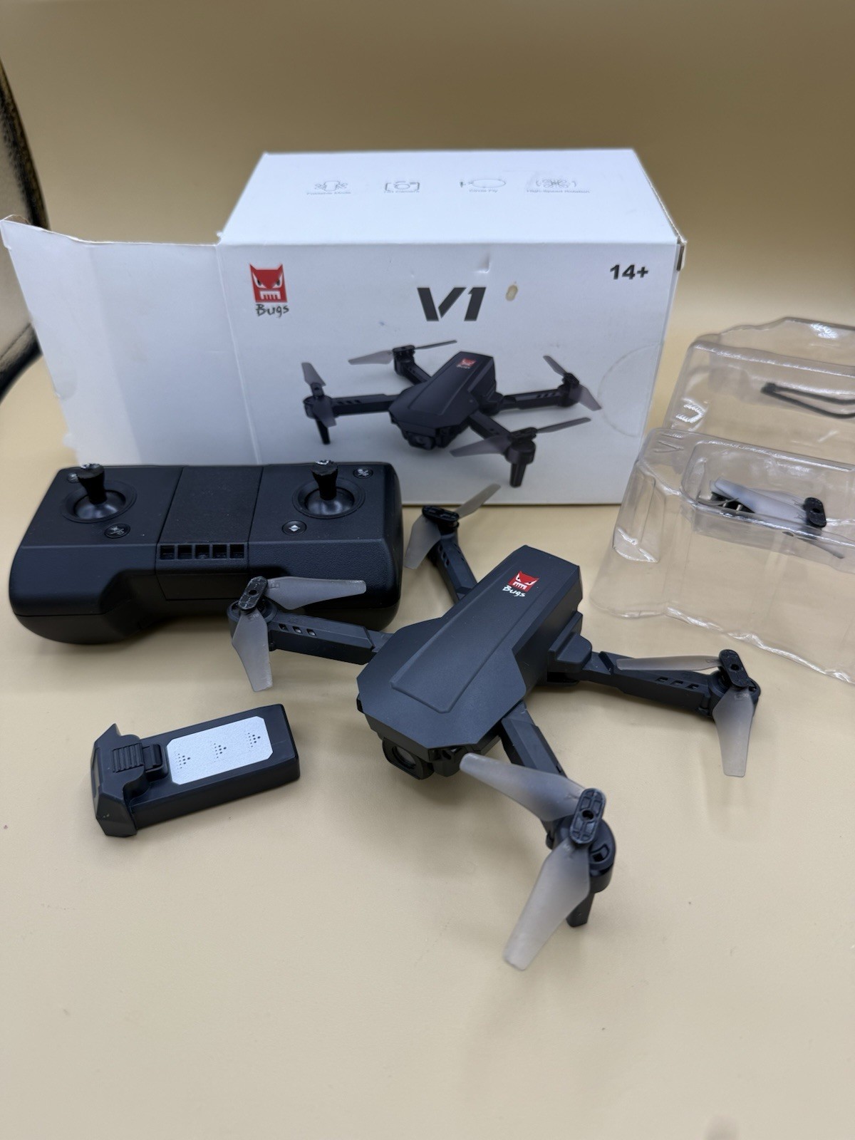 MJ Bug V1  Mini Foldable Drone, 1080P HD FPV Camera Wifi