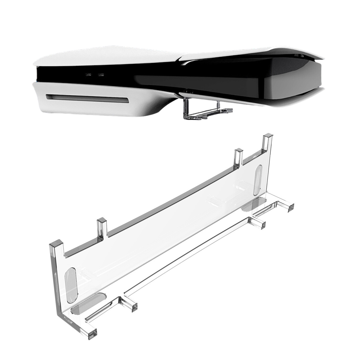Acrylic Horizontal Stand for Ps5 Slim Console, Simple Bracket Accessories
