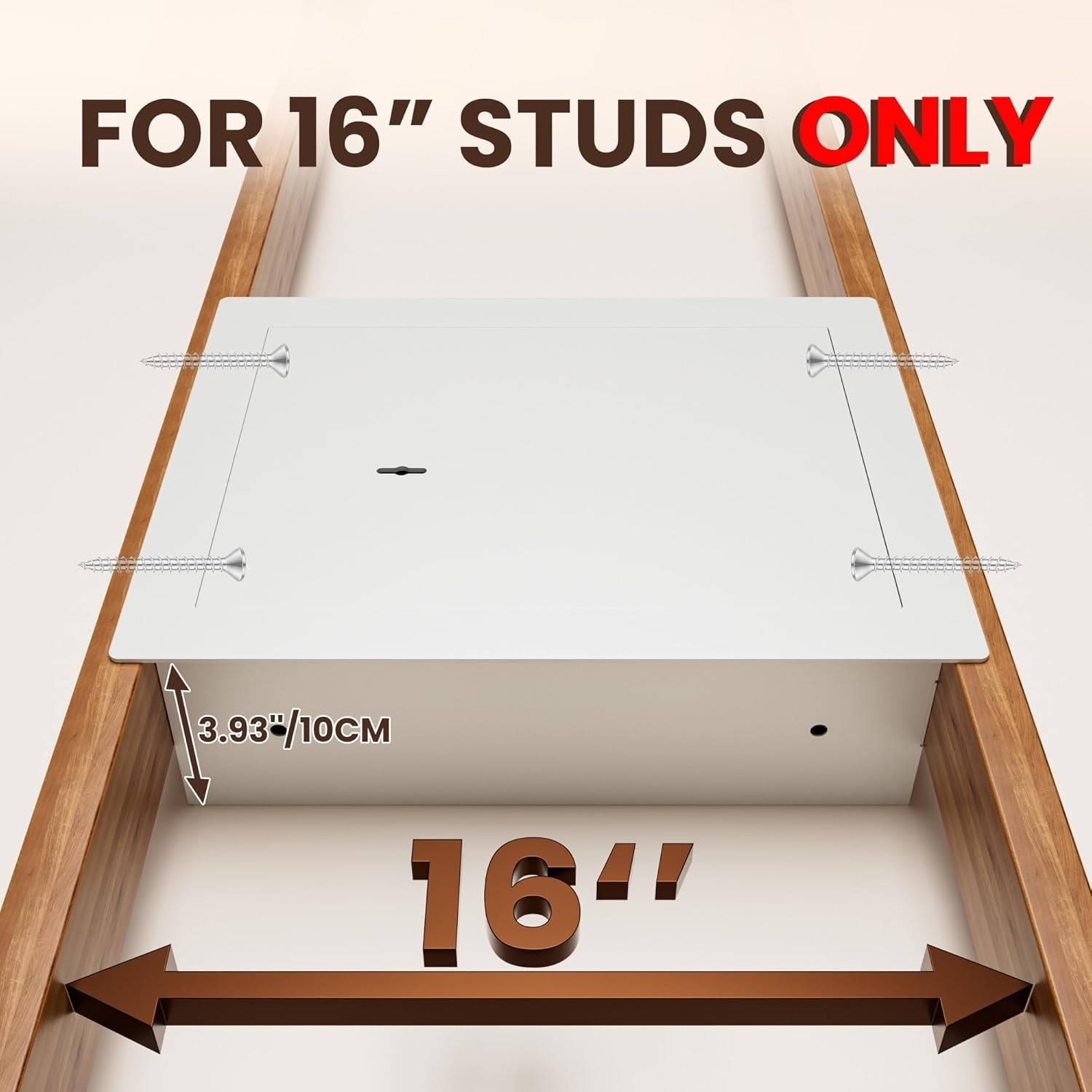 Small Hidden In Wall Safe Between 16" Studs, 0.327 cu ft Security Floor Safe wit