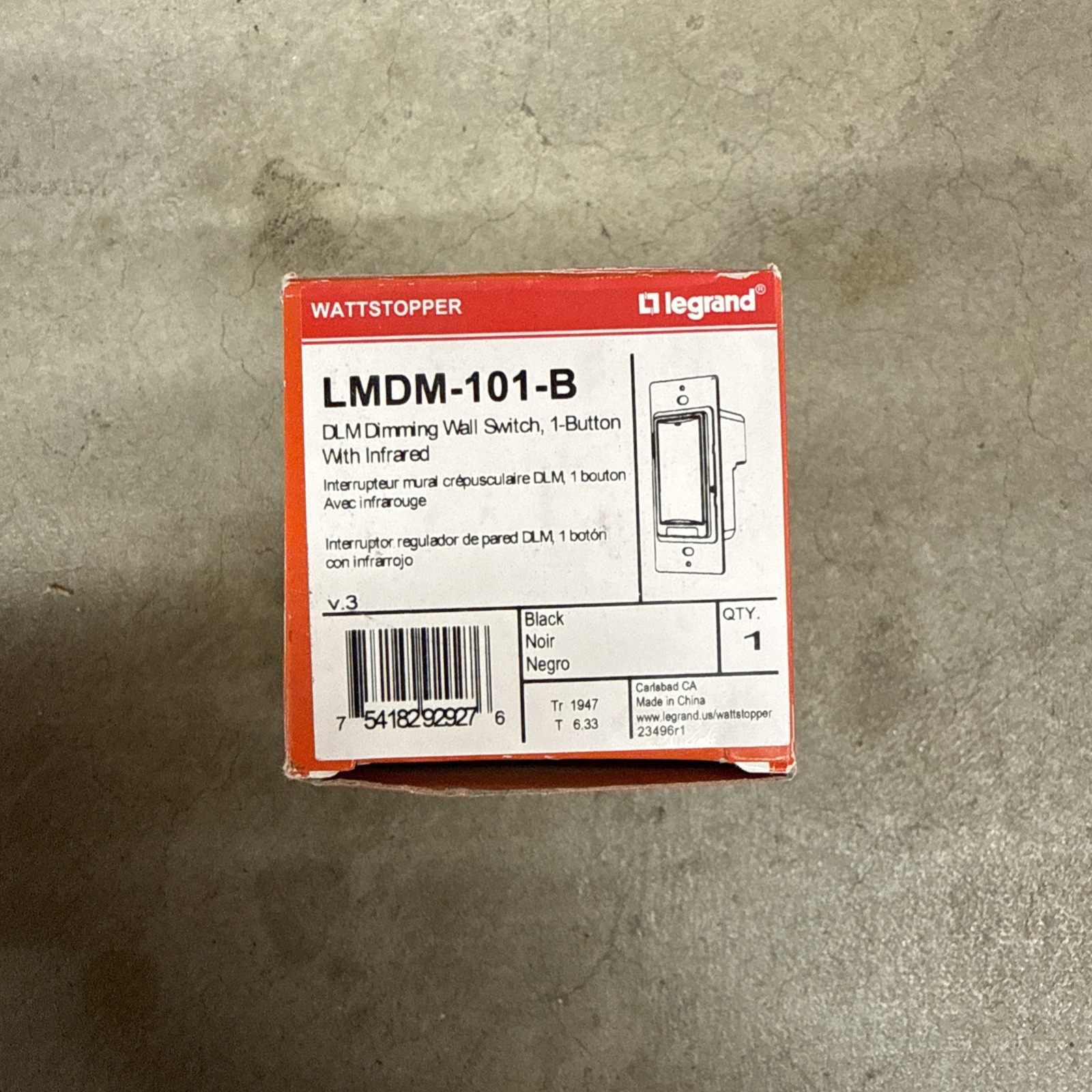New Watt Stopper LMDM-101-B Dimming Wall Switch - Free Shipping