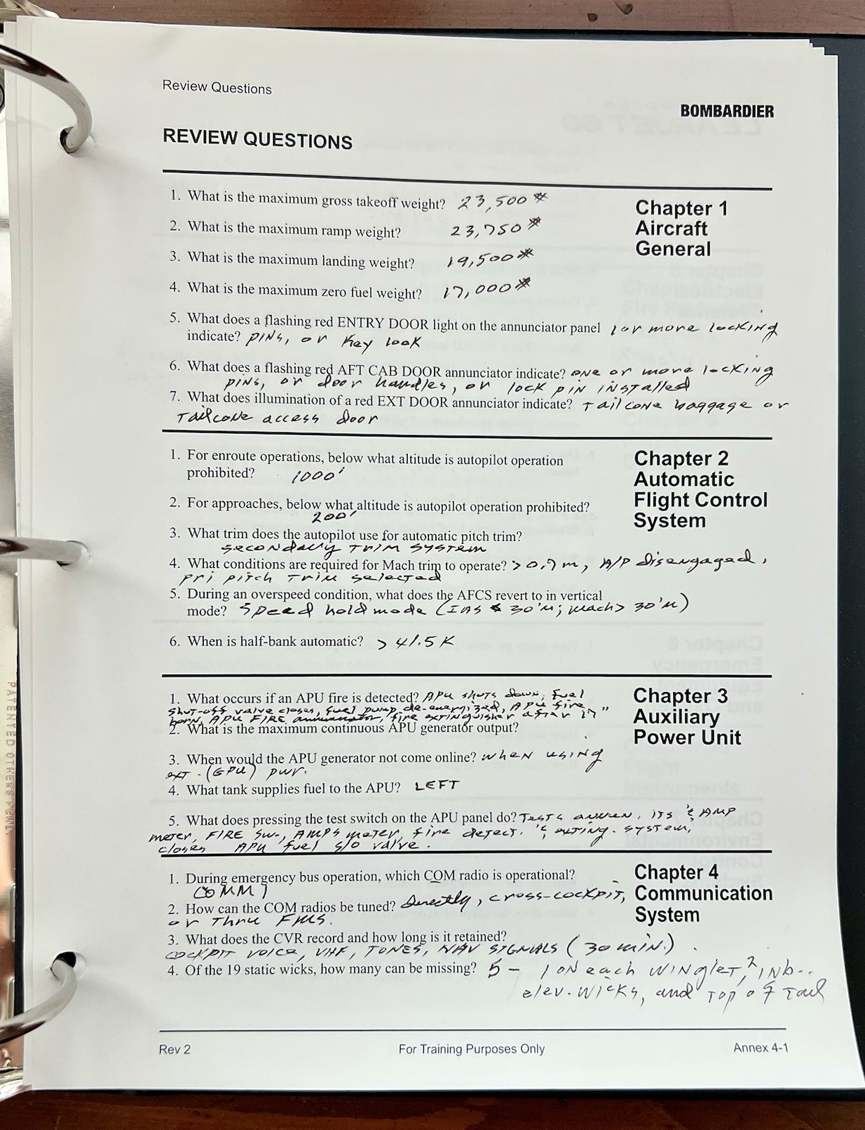 Bombardier Learjet 60 Pilot Training Guide, Revision 2