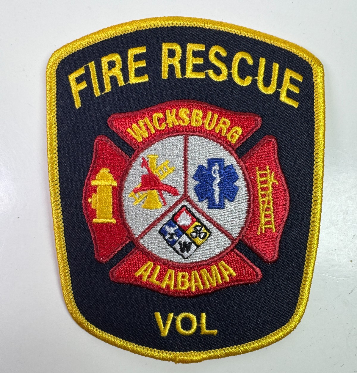 Wicksburg Fire Rescue Alabama Patch FF3