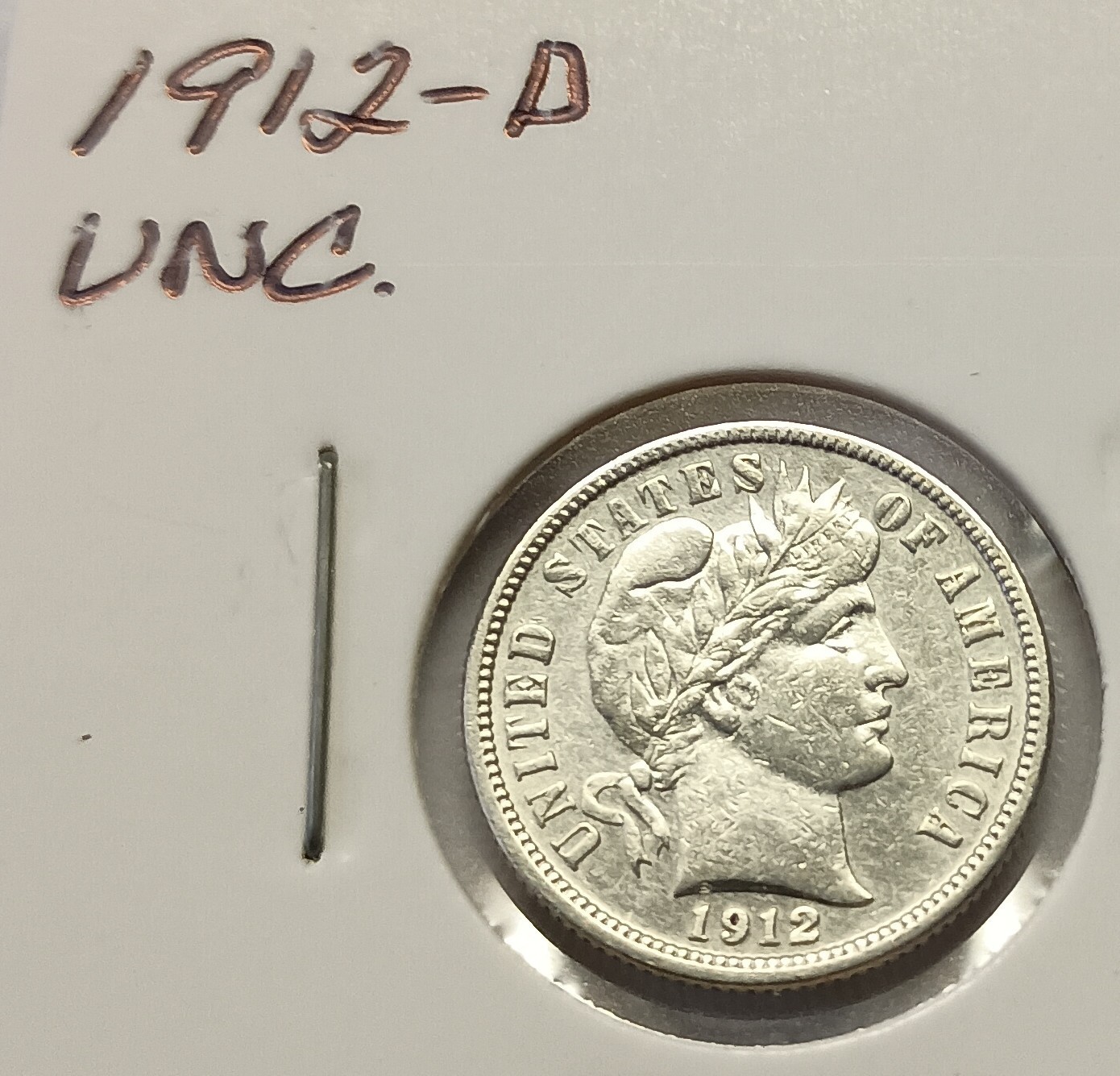 1912-D UNC Barber Dime