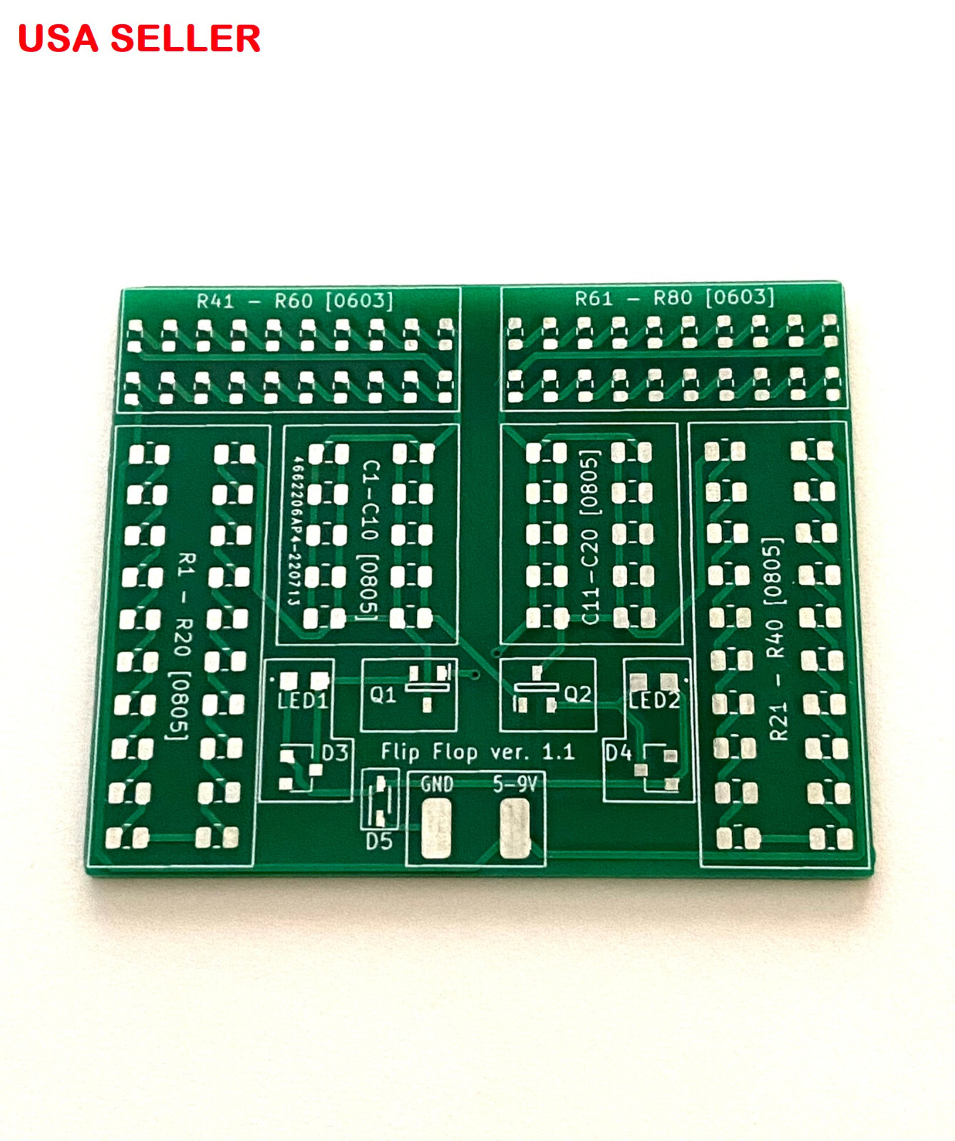 Electronics Practice Circuit Board SMD Soldering Kit - Flip Flop Circuit
