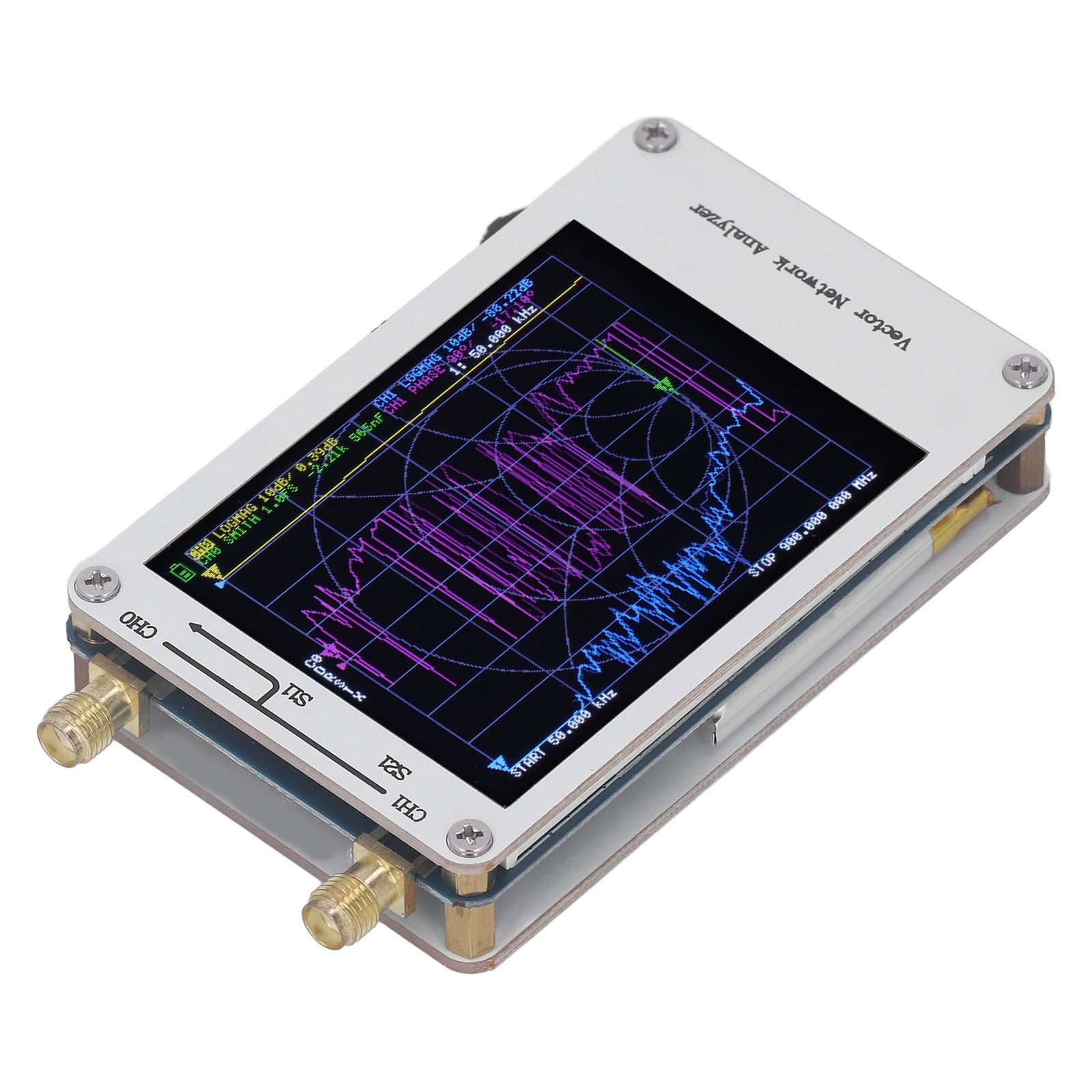 50KHz-900MHz Vector Network Analyzer 2.8 Touch Screen