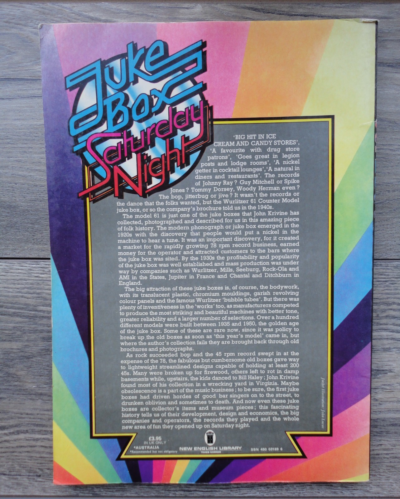 Juke Box Saturday Night Book Soft Cover 1977