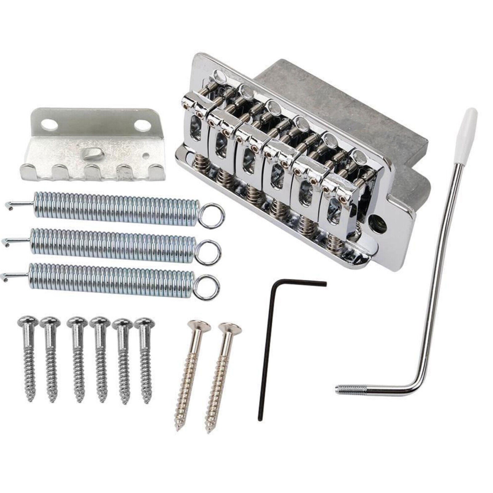 Alloy Chrome Tremolo Electric Guitar Bridge System For Fender Stratocaster Strat