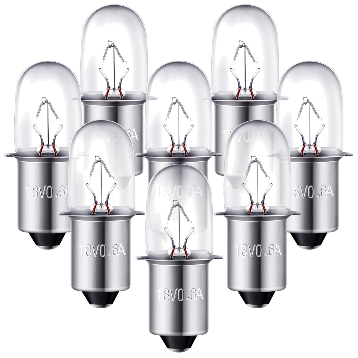 8-Pack LED Flashlight Bulbs Replacement for 18V Ryobi & Craftsman P704-P700