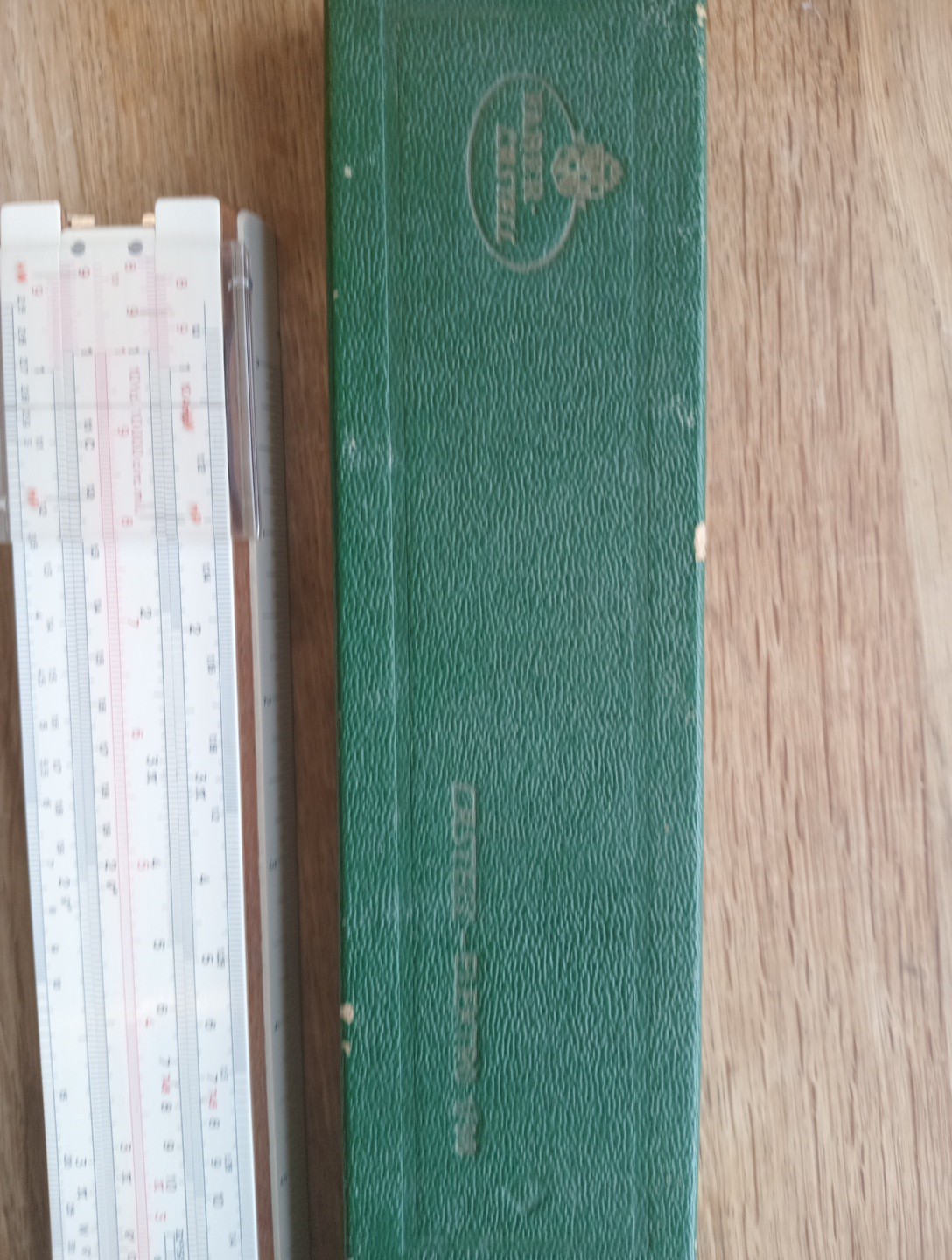 Fab Vintage Faber Castell 1/98 Elektro Slide Rule In Case Made In Germany