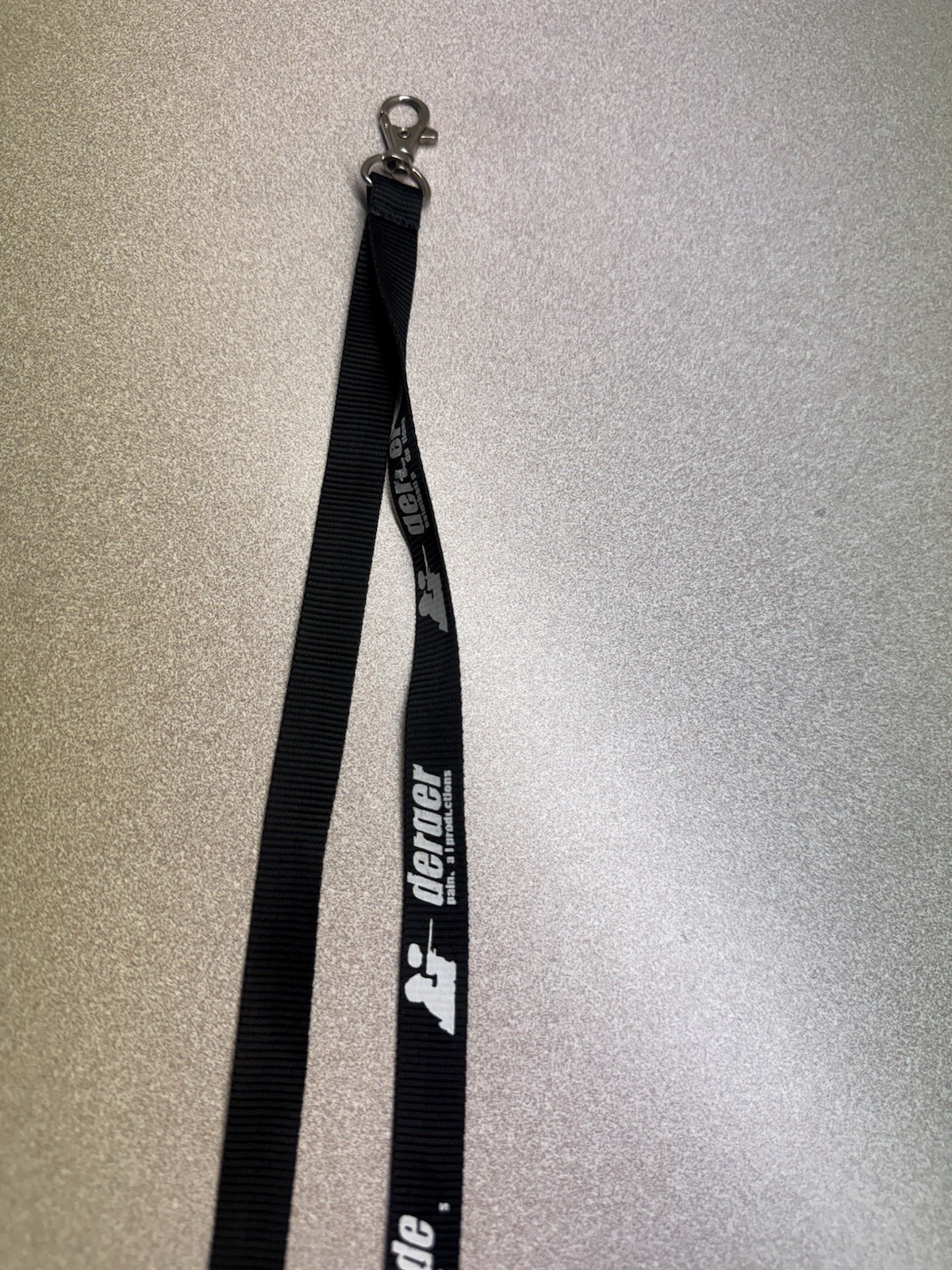 derder Paintball Lanyard Keychain - BLACK
