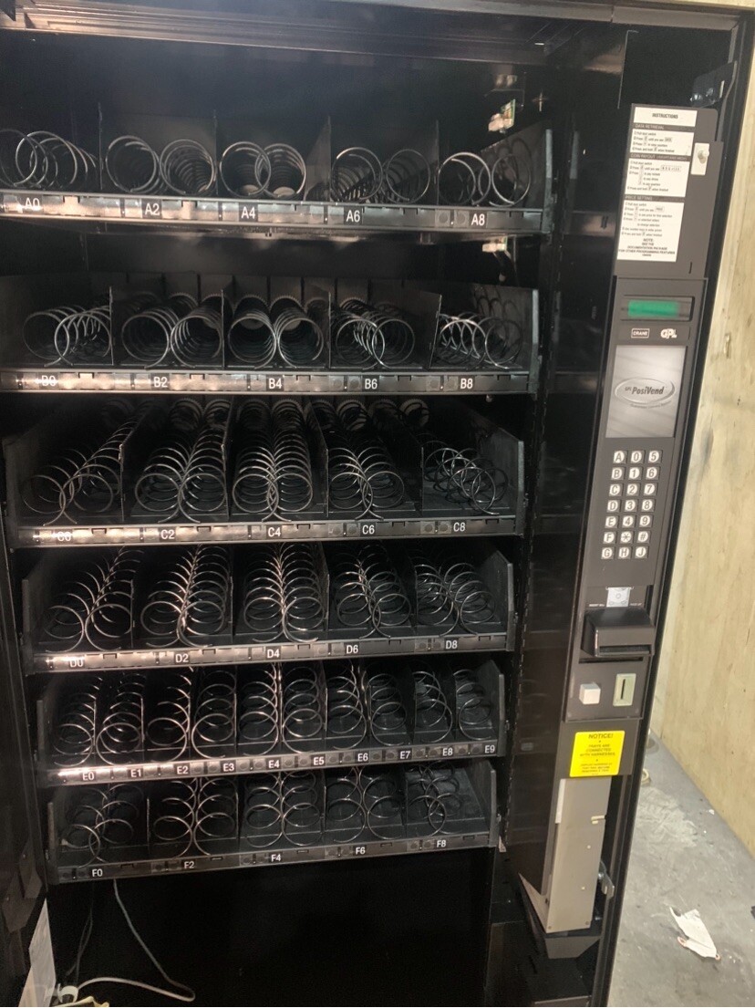 Crane 159 SNACK Vending machine with CC- FREE SHIPPING