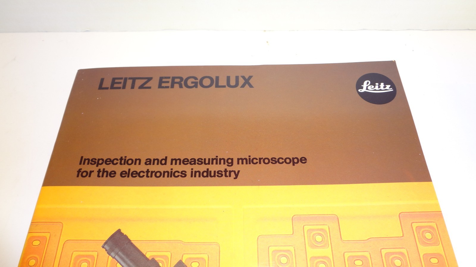 LEITZ ERGOLUX MICROSCOPE BROCHURE 1985 *NEW*