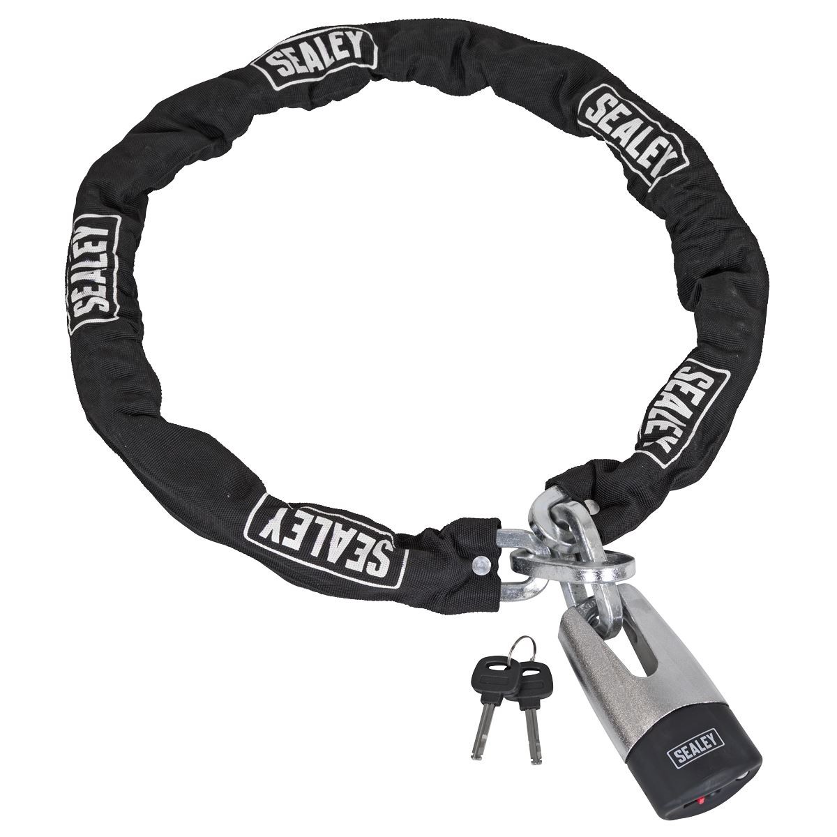 Sealey CLA109DL Motorcycle Chain & Disc Lock 10.5 x 10.5 x 900mm 4* ART Approved