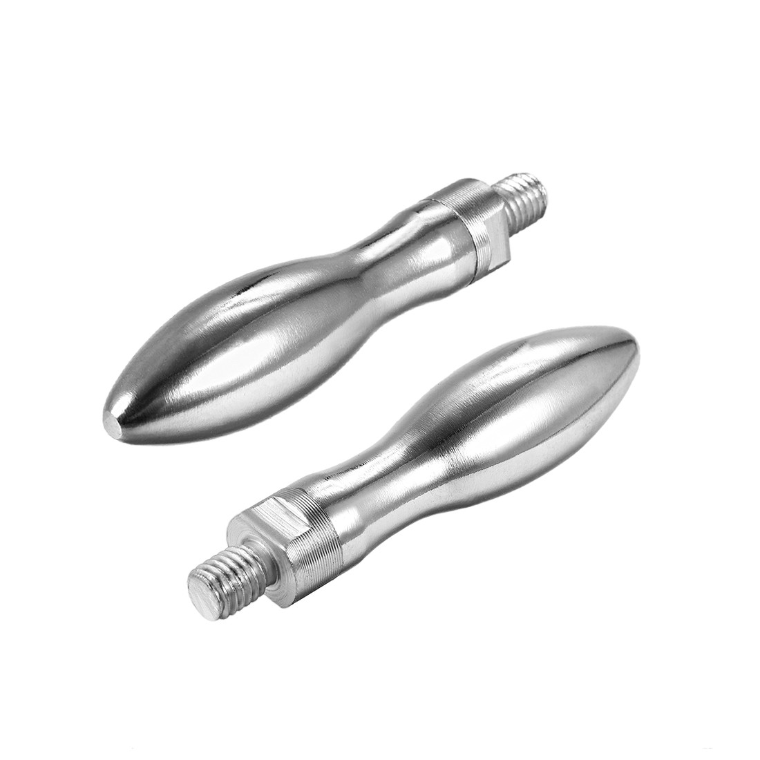 2 x Clamping Handles Screw Knobs Handle M10 x 12mm Threaded Steel Handle Grip