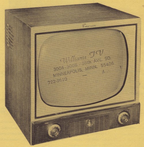 1955 EMERSON 1108D TV TELEVISION SERVICE MANUAL REPAIR