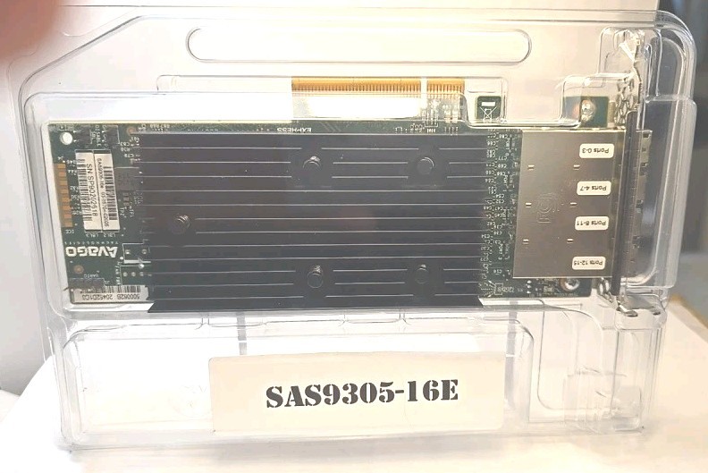 LSI Avago SAS9305-16e 03-25704-02005 4-Port 12G PCIe x8 SAS Controller LP