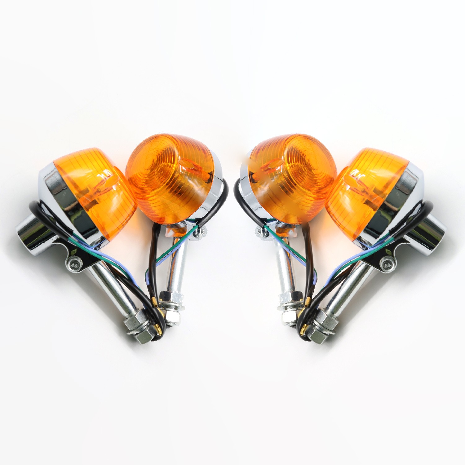 4X Turn Signal Lights For Honda CL450K Scrambler/ CB450K 1968-1974 CB750K 69-74
