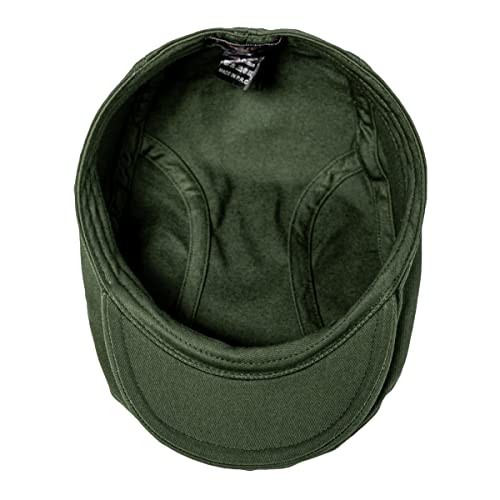 BOTVELA Men Cotton Twill Newsboy Flat Ivy Driving Hat Fitted 7 3/8 Army Green