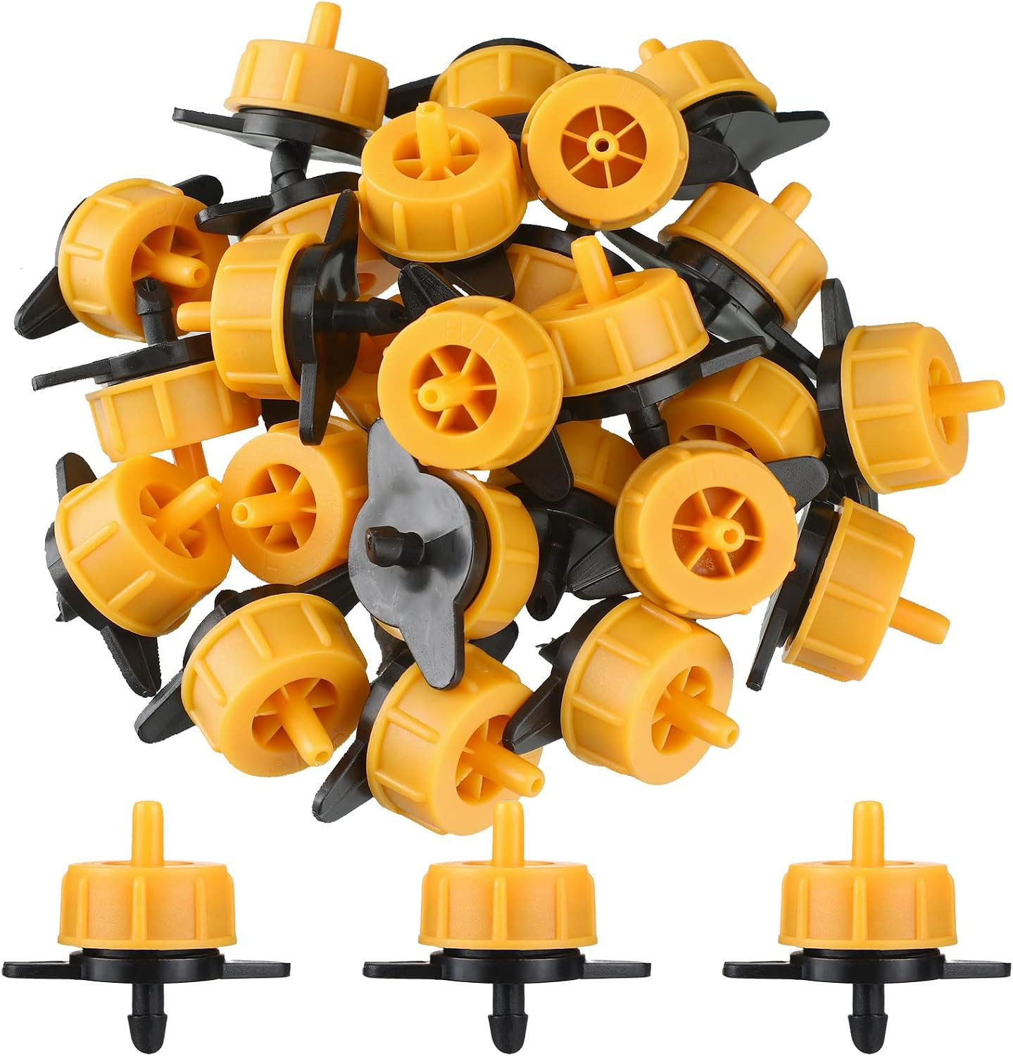 50 Pcs 2 GPH Drip Irrigation Emitters Parts Water Tubing Irrigation Tubing Press