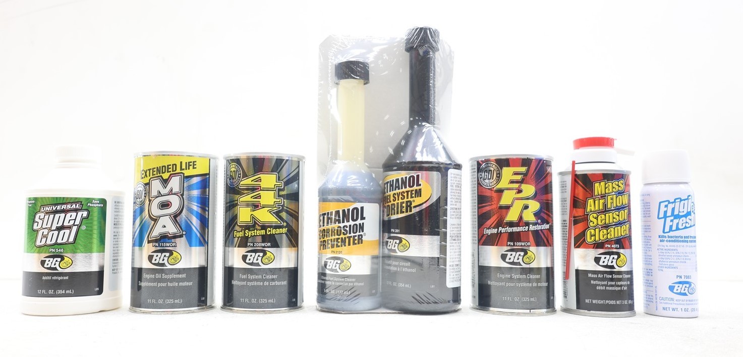 NEW BG Tune Up Kit SuperCool MOA 44K Cleaner EPR MAF Cleaner Frigi-Fresh CCPEA