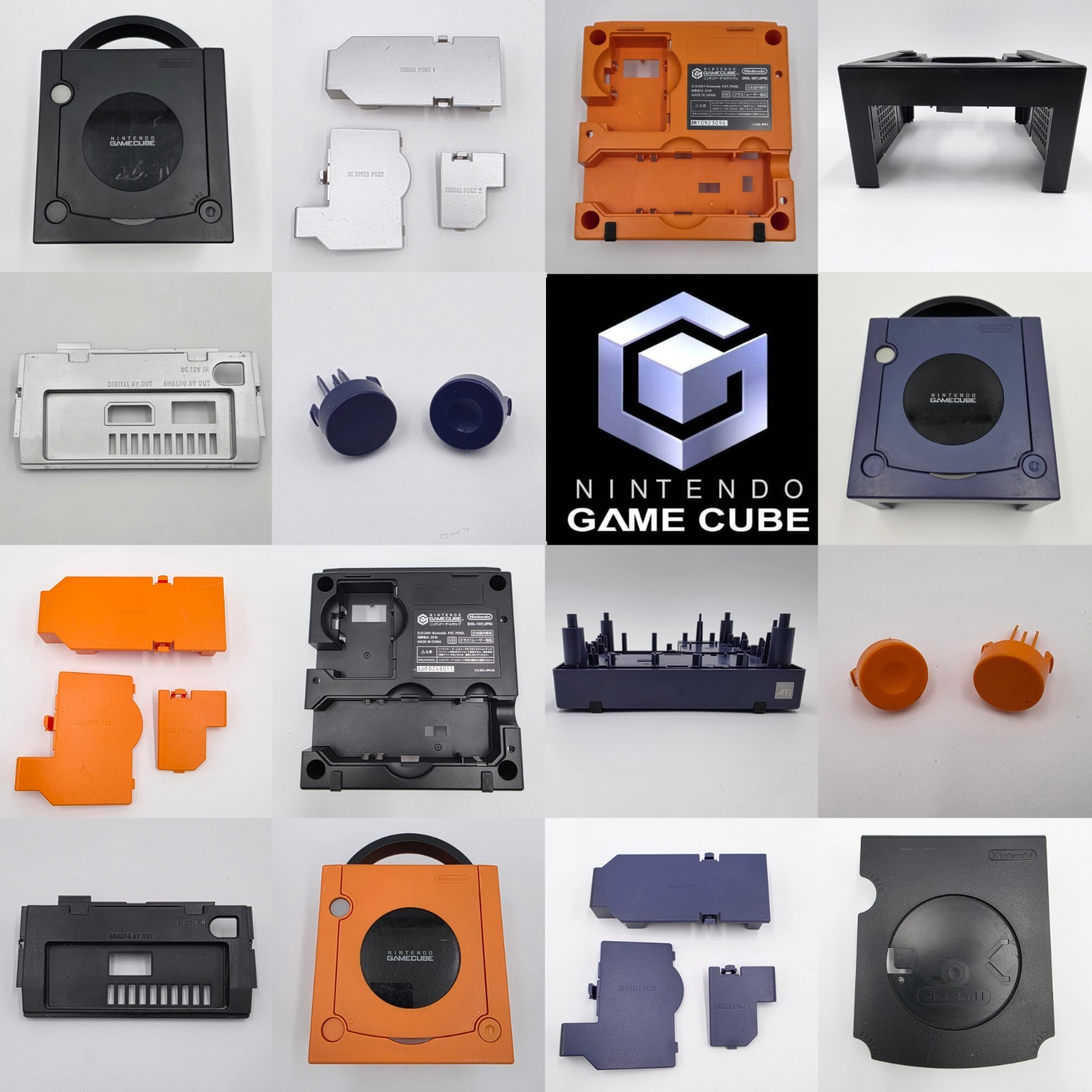 Nintendo GameCube OEM Replacement Parts DOL-001/101 Console Shells Buttons MORE