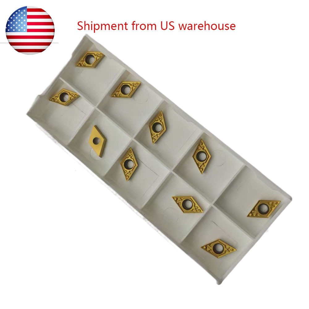 10pcs DCMT070202 DCMT21.50.5 ZM3100 cermet Inserts for Steel turning