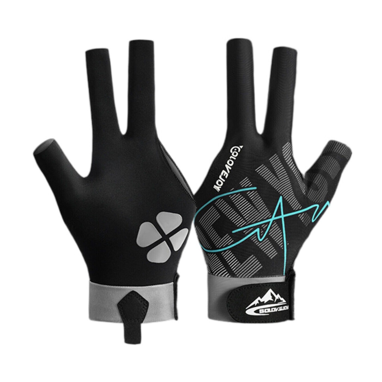 Lightweight Billiards Glove 3 Finger Pool Glove for Left Hand - Snooker Glove