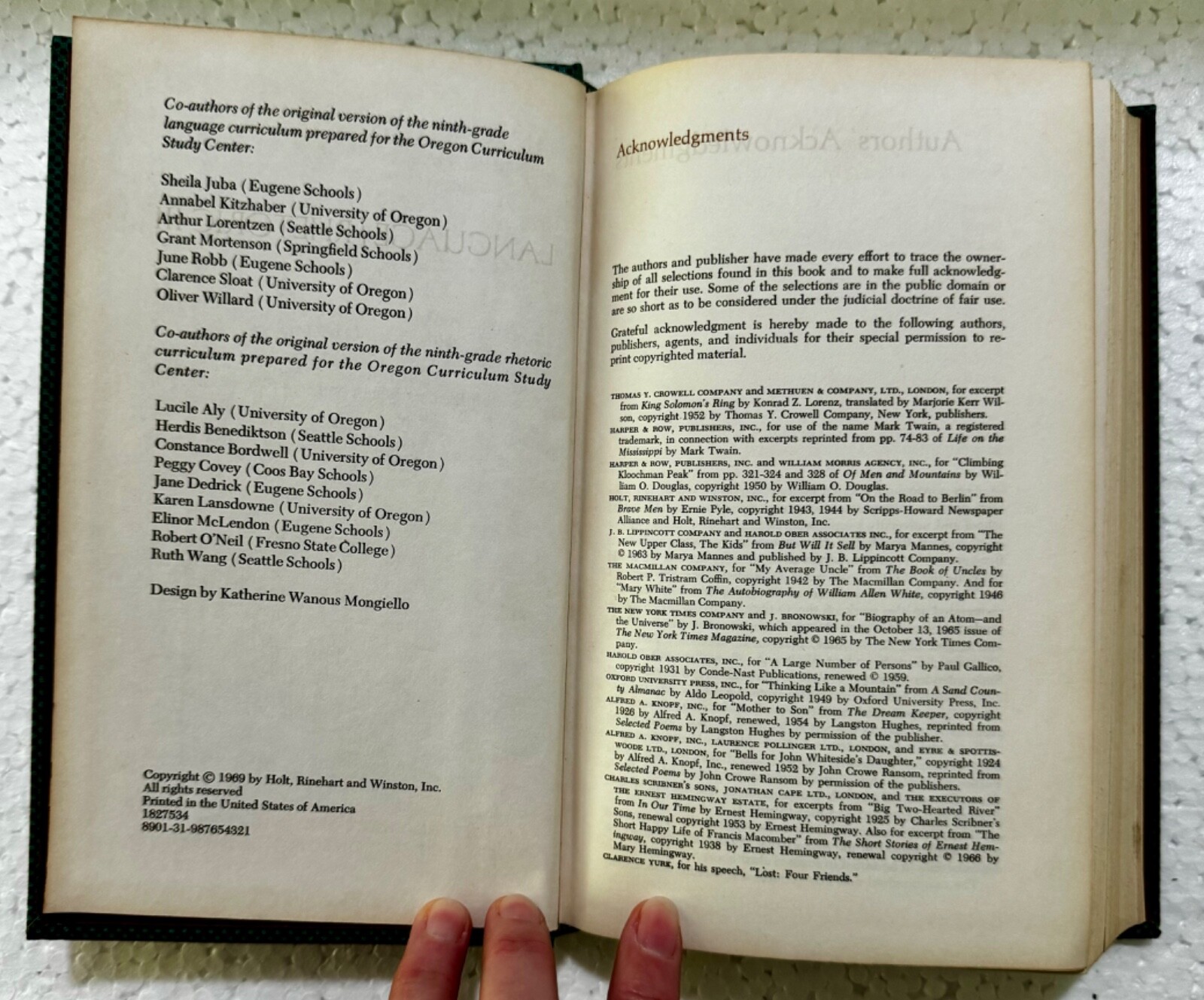 Language/Rhetoric III - Oregon Curriculum/Sequential Program in English 1969