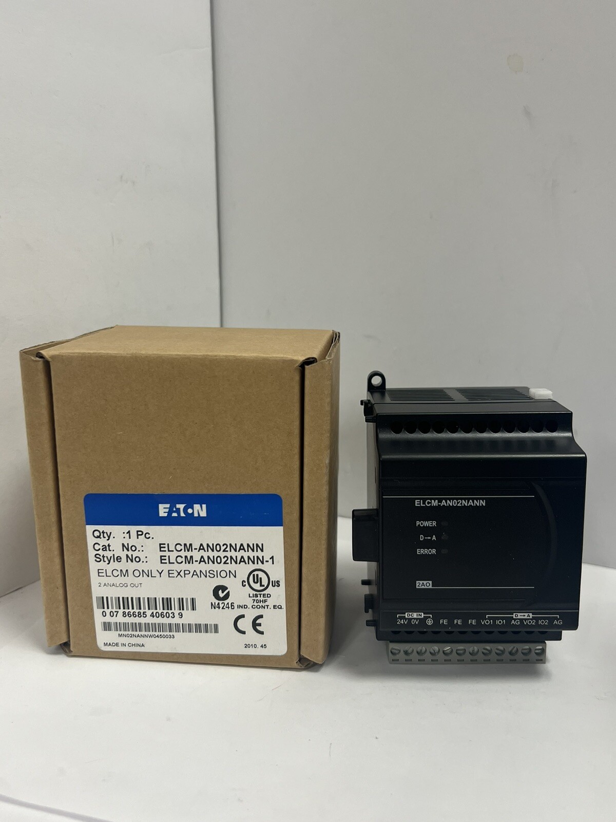 NEW ELCM-AN02NANN Eaton-ELCM Only Expansion 2 Analog Out