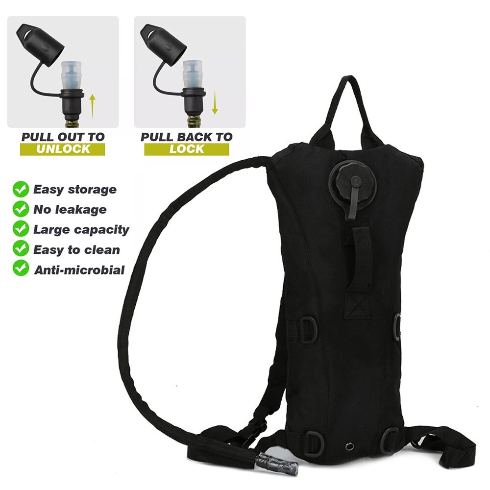 Hydration Backpack 3L Water Bladder Bag Lightweight Pack Cycling Camping Hiking