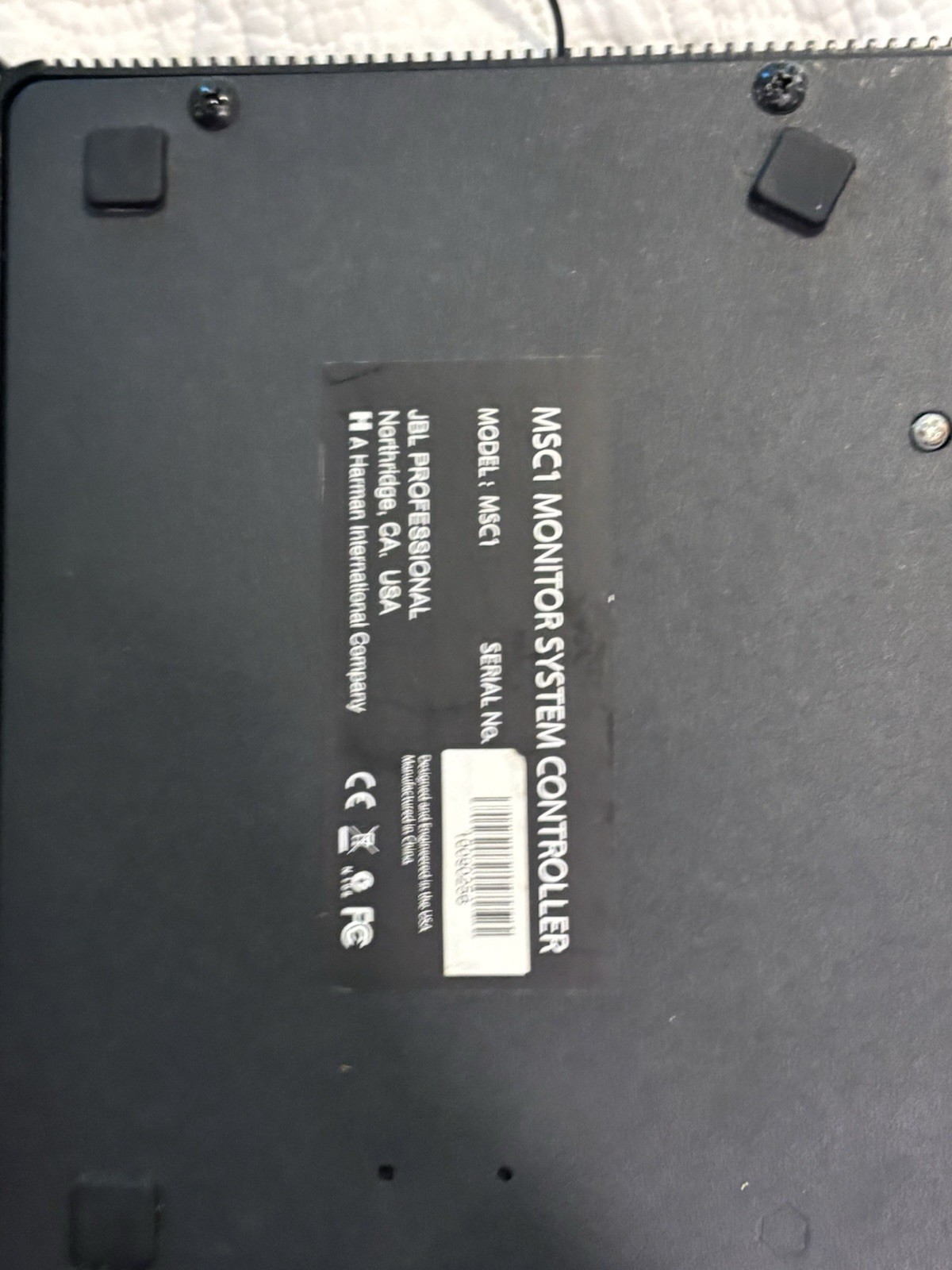 JBL MSC1 studio controller for audio recording monitoring