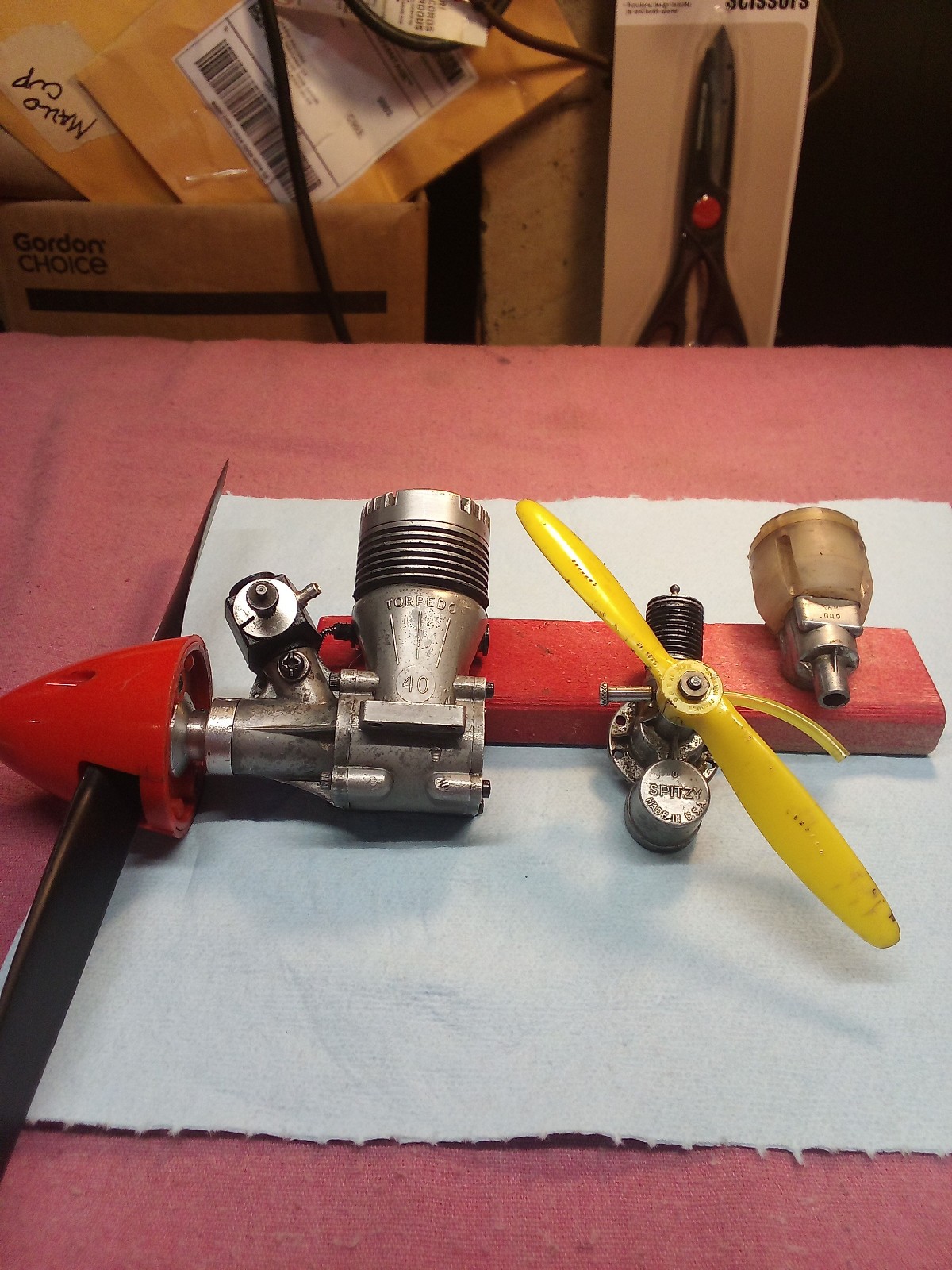 Vintage Model Airplane Engine Lot Of 2 1/2 See Pictures - #327