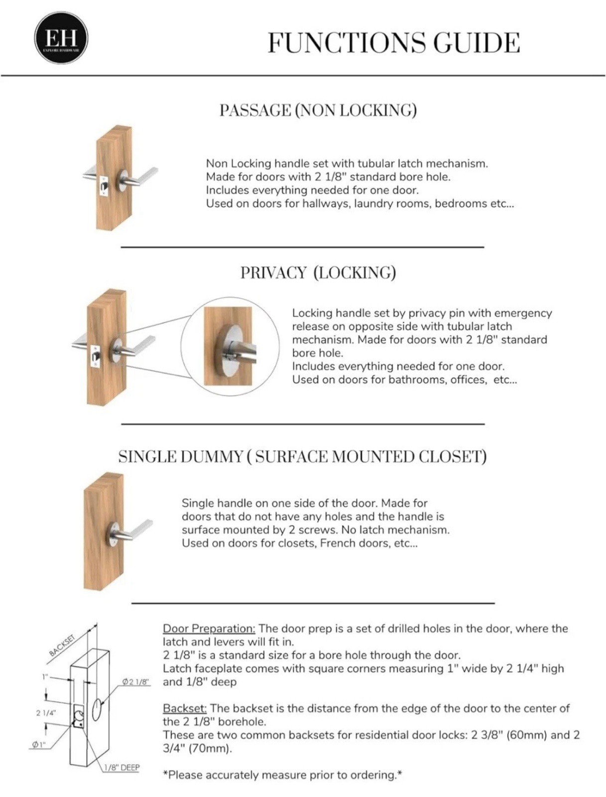 Geneva Model Solid Brass Lever Single Side Non-Turning Dummy Door Handle, Matte
