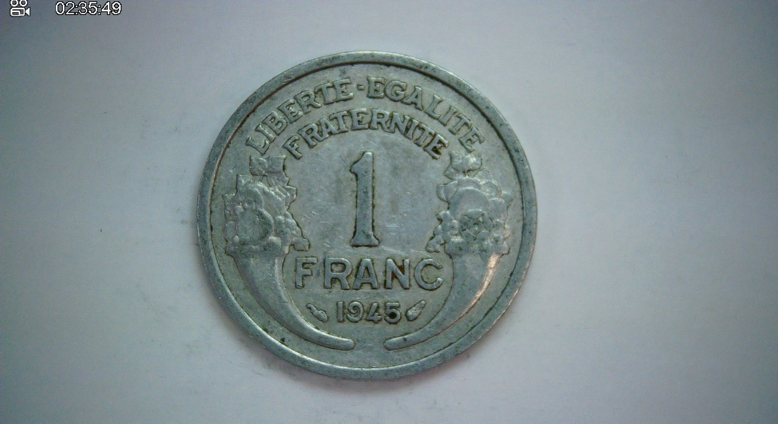 France 1945 1 Franc Morlon (République Française) 1 Franc Coin