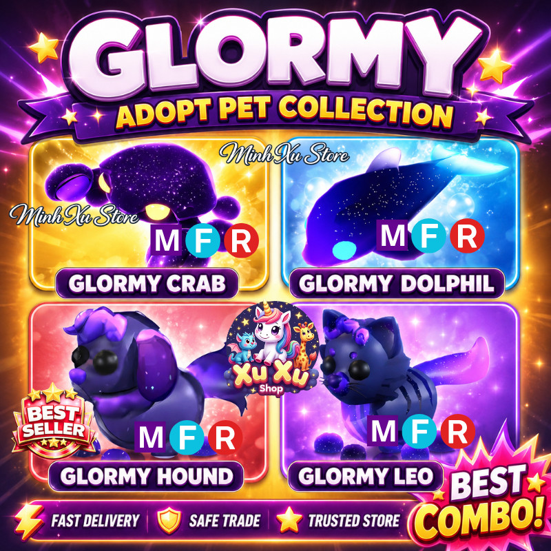 ⭐ Glormy•Leo•Hound•Dolphin•Crab Adopt Pet Collection|MFR/NFR/FR | Fast Delivery