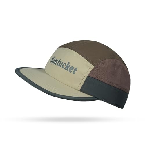 Mesh Baseball Cap for Men, 5 Panel Quick Dry Flat One Size Bs265p01-khakibrown