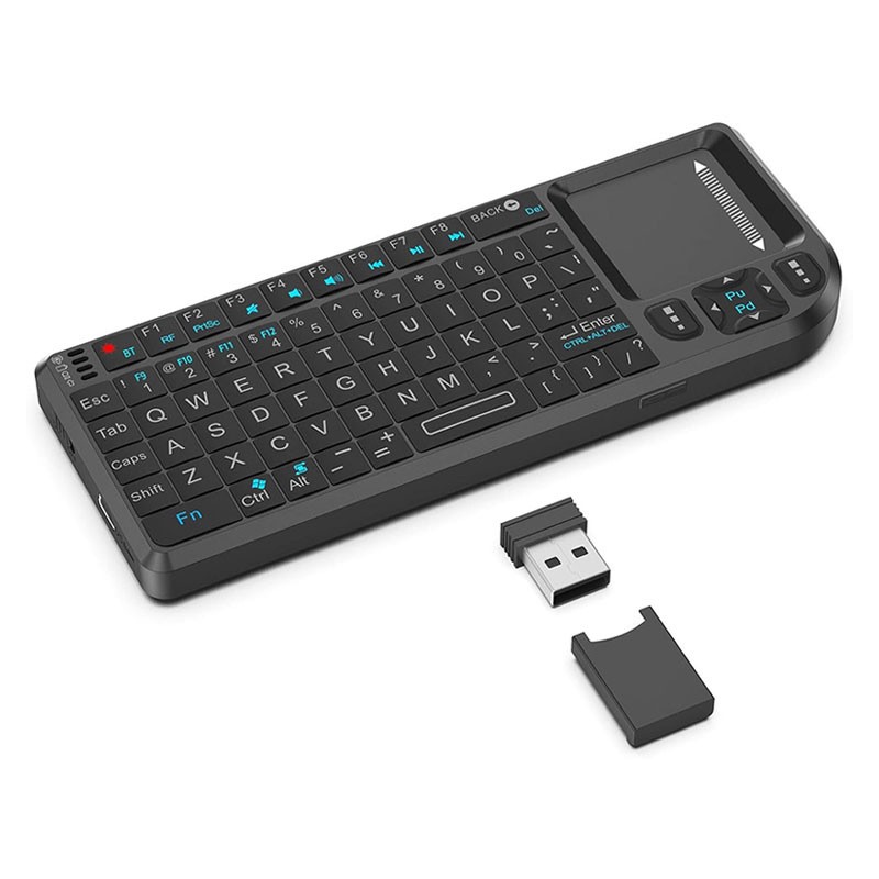 NEW-K808V2 Mini Wireless Keyboard Touchpad 2.4G/Bluetooth Laser Pointer